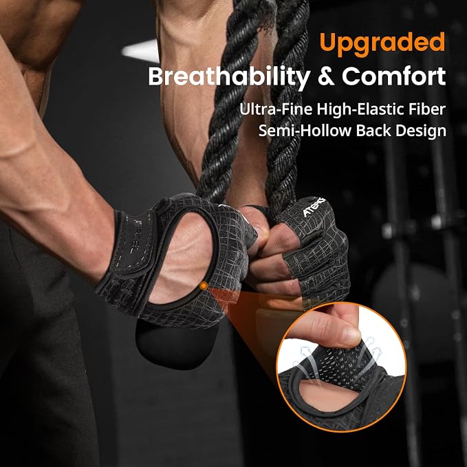 ATERCEL Gym Gloves for Women, Workout Gloves for Gym Weightlifting Exercise | Full Palm Protection | Breathable & Lightweight | For Men & Women | Cycling & Climbing Ready