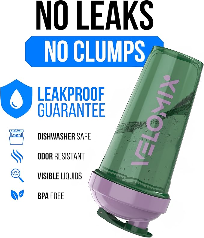 VELOMIX -2 Pack- 28 oz Protein Shaker Bottles for Protein Mixes - 2x Wire Whisk | Leak Proof Shaker Cups for Protein Shakes and Pre Workout | Protein Shaker Bottle Pack (B3) Flower Set