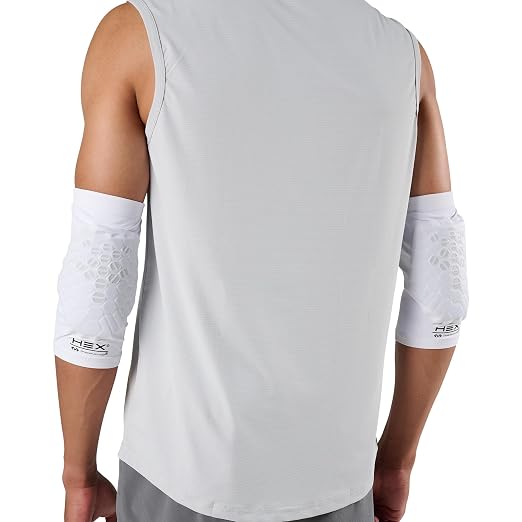 McDavid HEX Viz Knee / Elbow Pad Pair White/Grey L