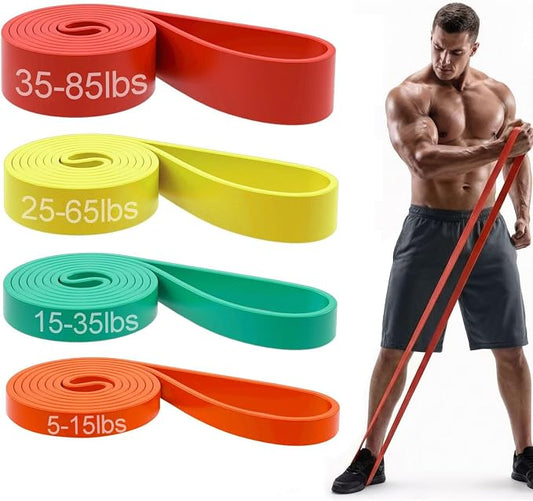 Pull Up Bands, Resistance Bands Set, Exercise Workout Bands for Men & Women, Ideal for Body Stretching, Physical Therapy and Muscle Training