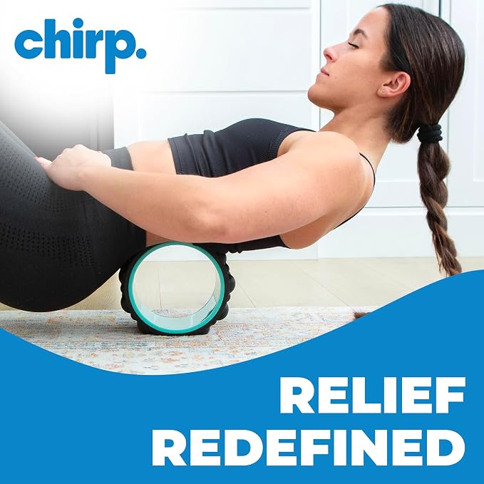 Chirp Wheel XR 6" Knot Kneader Back Roller for Deep Tissue Relief, Mint | Knot Kneader Back Roller, Shiatsu Foam Roller for Deep Muscle Knots, Trigger Point Back Massager, 6 Inch