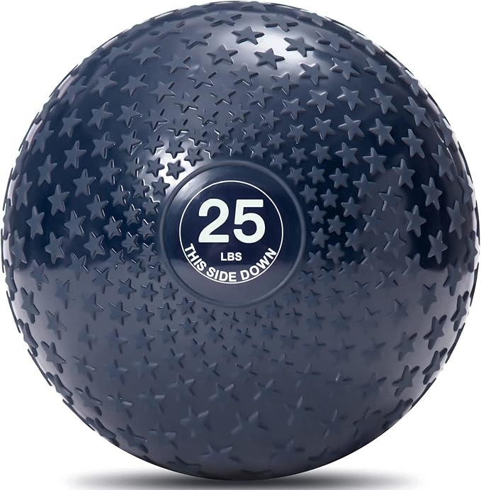 JFIT Slam Ball – Build Strength - Endurance & Power | Superior Grip | Sand-Filled Core | Indoor & Outdoor Use