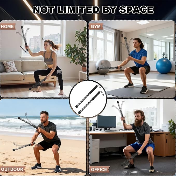 Cordless Battle | Ropeless Training Equipment for Home Gym Workout, Weighted Fitness Rope for HIIT, Cardio & Strength Training for Men & Women, Portable Exercise Rope.