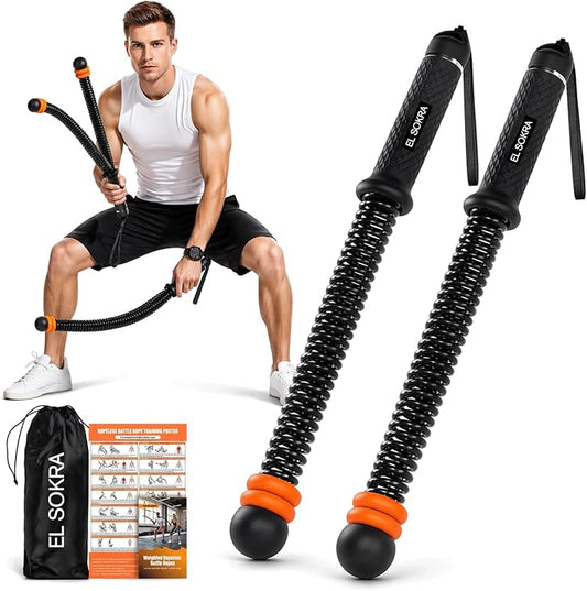 Ropeless battle ropes Adjustable Weighted Air Resistance Home Gym Exercise Rope for Men & Women HIIT Strength Training cordless battle rope Variable Resistance cordless battle ropes for women