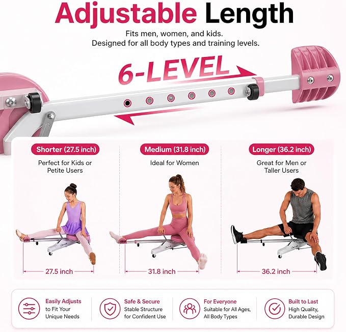 Split Machine, Leg Stretcher Machine to Improve Flexibility and Quality of Stretching, Equipment Suitable for Ballet, Cheerleading Dance, Gymnastics and Other Sports