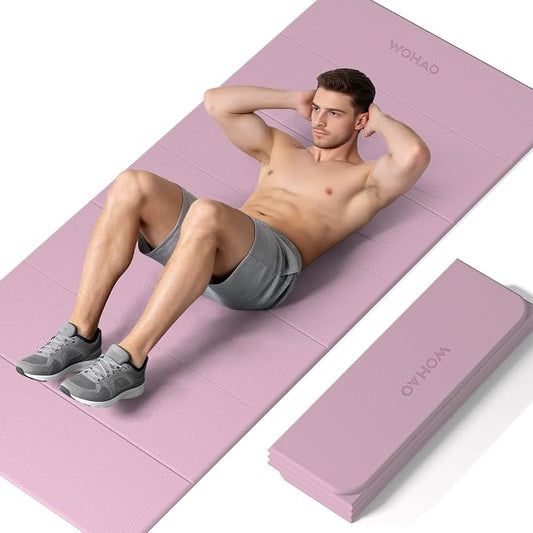 7-Fold Yoga Mat 74"x31" | 0.31 Inch Thick, Extra Wide Non-Slip POE Mat, For Travel, Storage, Yoga, Pilates, Meditation & Home Gym