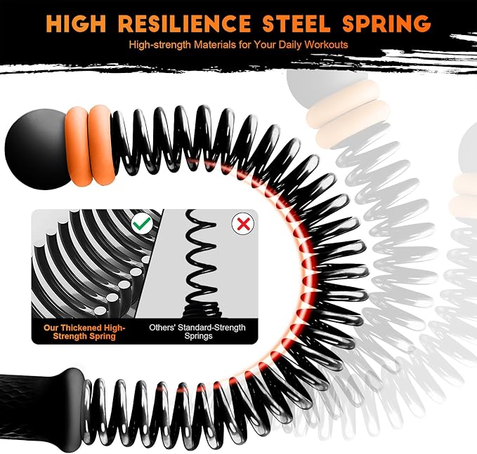 Adjustable Weights Cordless Battle Ropes,Portable Ropeless Battle Ropes for Home Gym with Storage Bag, Weighted Exercise Equipment for Low-Impact Workout, Strength & HIIT, for Men & Women