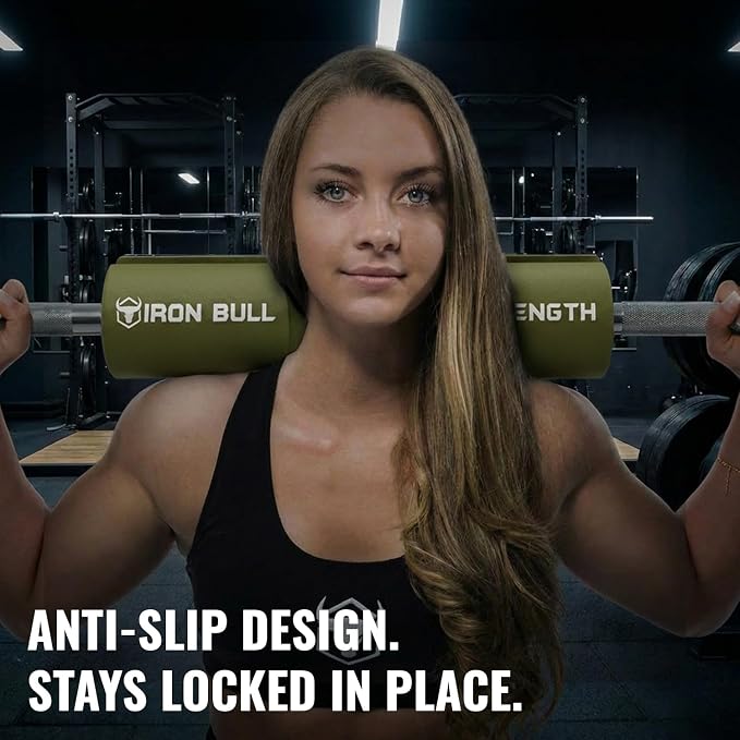 Advanced Squat Pad - Barbell Pad for Hip Thrusts, Squats & Lunges - Neck & Shoulder Squat Bar Pad Cushion Support Foam for Extra Comfort