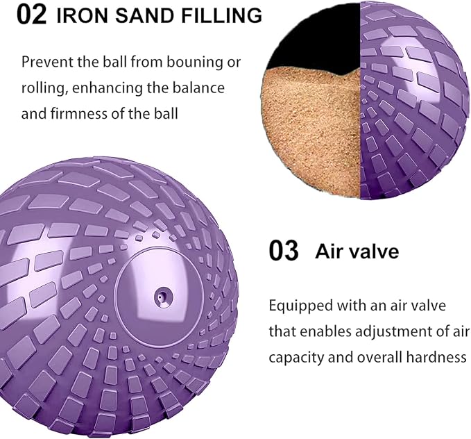 Medicine Ball 8, 10 lbs Slam Ball Weighted Balls for Exercise Strength and Crossfit Workout