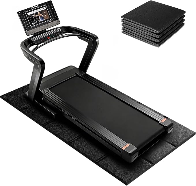 Treadmill Mat – 79" x 39", 1/4" Thick Non-Slip Walking Pad Mat for Carpet Floors & Hardwood, Shock Absorbing Exercise Mat & Under Treadmill Mat for Floor Protection in Home Gym