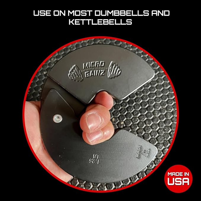 Micro Gainz 1.25LB Dumbbell Fractional Weight Plates, 2-Piece