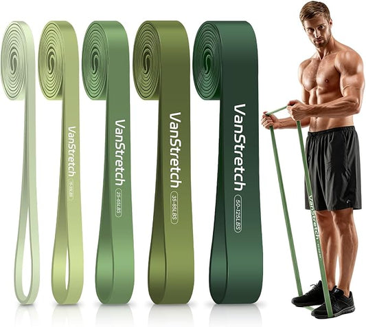 Resistance Bands for Working Out,5-Level Elastic Pull Up Assistance Bands Set for Men & Women,Exercise Bands for Home Workouts,Fitness,Training & Physical Therapy