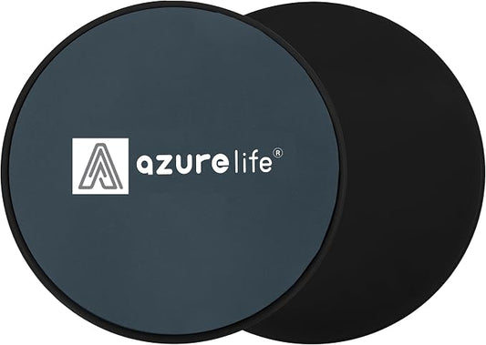 A AZURELIFE Exercise Core Sliders, Dual Sided Exercise Gliding Discs Use on Carpet or Hardwood Floors, Light and Portable, Perfect for Abdominal&Core Workouts