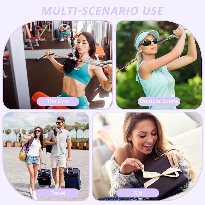 Magnetic Gym Bag for Men and Women, Magnetic Water Bottle Holder for Gym, Small Gym Bag, Gym Gifts for Women and Men (Purple, <40 OZ)