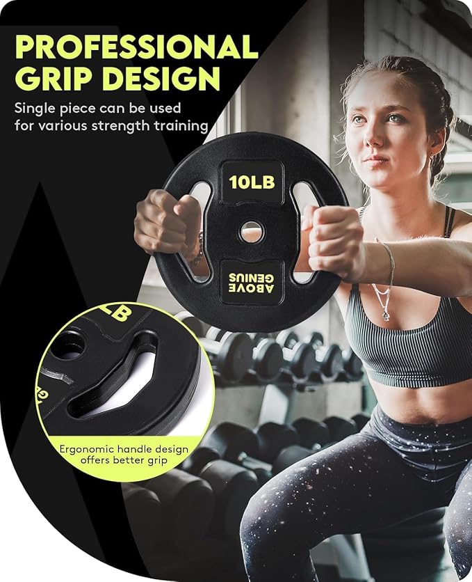 AboveGenius 45 lb Barbell Weight Set, Adjustable Workout Bar | Barbell Weight Set for Home Gym Strength Training, Full Body Workout, Muscle Building, Home Fitness Weight Lifting Equipment