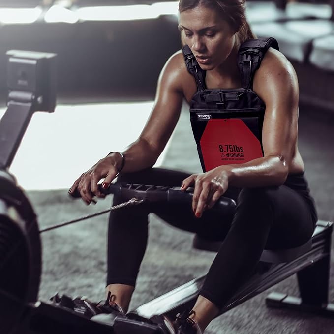 VEVOR Weight Vest Plates, 5.75/8.75/14.5/19.75 LB Pairs, Premium Steel Weighted plates, Additional Weight for Weight Vests, for Strength Training, Running, Fitness, Heavy Workouts