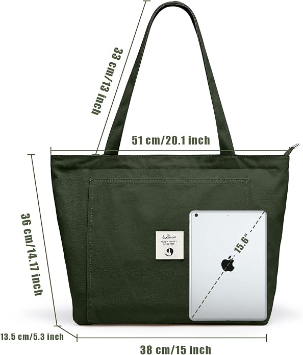 WLLWOO Yoga Mat Carrier Bag for Women Canvas Carryall Tote Gym Pilates | Large Holder Zipper Shoulder for Beach Travel Workout Fitness Office
