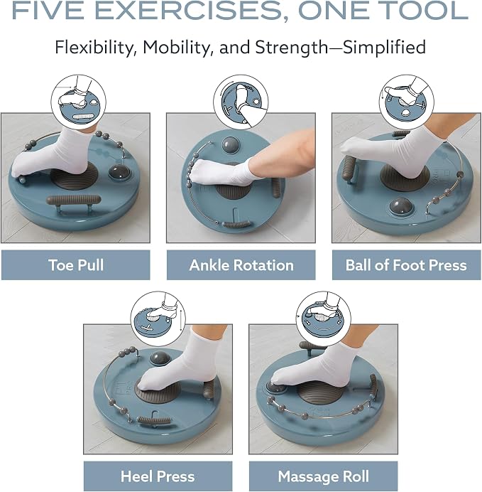 Ultra Foot Trainer, 5-in-1 Foot & Ankle Exerciser, Plantar Fasciitis Relief
