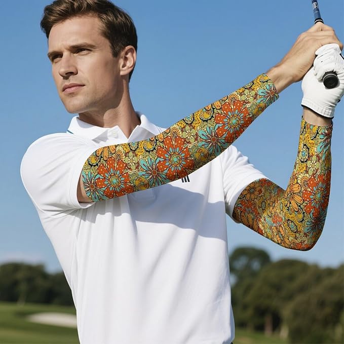 Marble Sports Compression Arm Sleeves for Men & Women - Youth Arm Sleeve Baseball Volleyball Sleeves & Basketball Sleeve