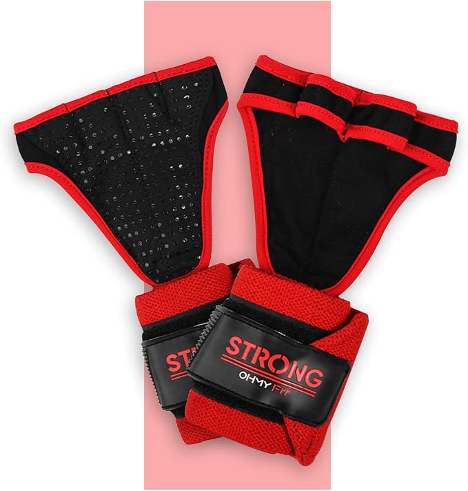 Men's Heavy Duty Wrist Wrap Gloves - Ideal for Workouts, Gym, Deadlifts, and Crossfit with Wrist Palm Protection