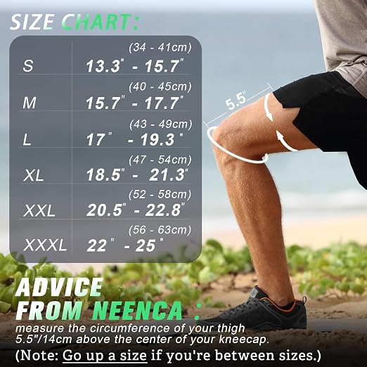 NEENCA Compression Knee Sleeve with Patella Stabilizer - Enhanced Stability, Joint Pain Relief & Improved Performance for Sports, Fitness & Recovery