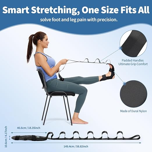 comness Plantar Fasciitis Relief Kit – Foot Stretcher and Foot Massager Roller, Stretch and Roll Routine for Heel Pain,Arch Pain, Simple At-Home Daily Foot Care