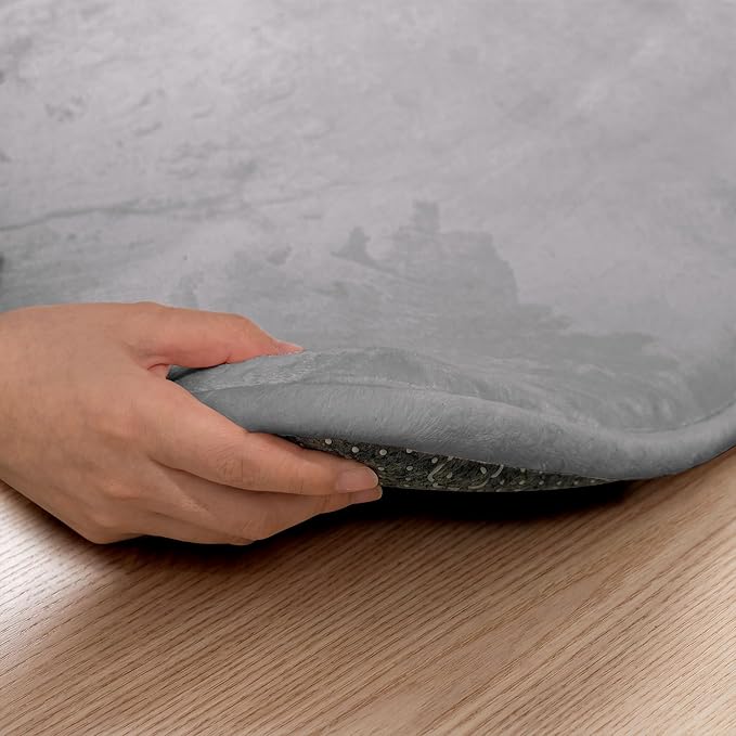 50x50 Baby Play Mat for Floor, 1.5" Thick Rug for Nursery Dark Grey | Memory Mat for Baby to Play on Floor Waterproof Easy Care with Non-Slip Tummy Time Play Mat for Playroom Classroom