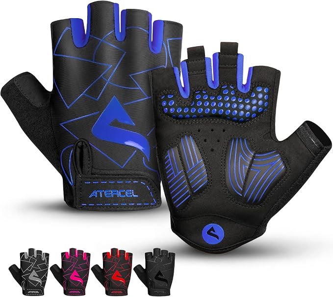 ATERCEL Cycling Gloves, Bike Gloves for Men Women, Bicycle Glove for Cycling, Workout, Gym, Training, Weight Lifting Outdoor, Mountain Bike, and Riding
