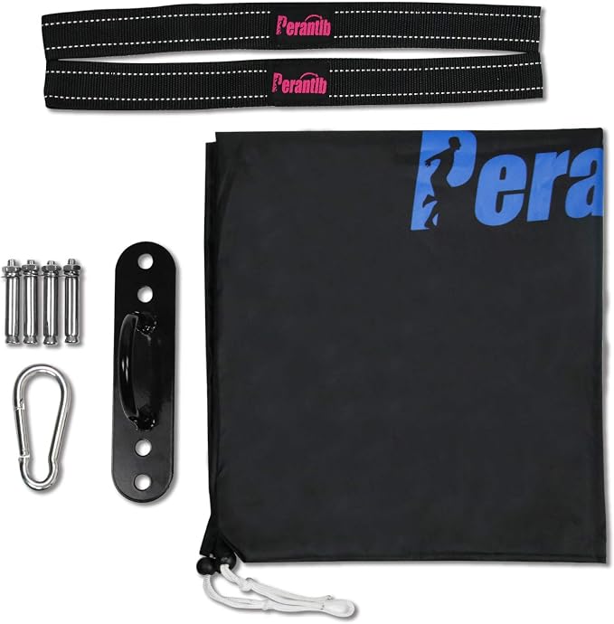 Perantlb Battle Rope With Wear-Resistant Nylon Protective Sleeve - Heavy Battle Rope for Strength Training, Home Fitness Exercise - Anchor Strap Kit Included