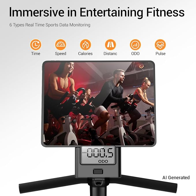 Recumbent Exercise Bike, Magnetic Staionary Bikes for Home with 16-level Resistance & Adjustable Seat, Staionary Bike for Seniors Adults, 350 LBS & LCD Monitor