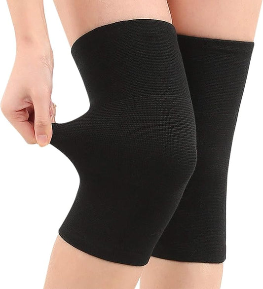 JUMISEE (One Pair Cotton Knee Sleeves for Knee Support, Circulation Improvement & Pain Relief Compression Knee Brace