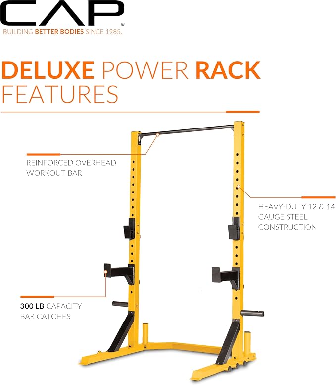 CAP Barbell FM-8000F Deluxe Power Rack Color Series