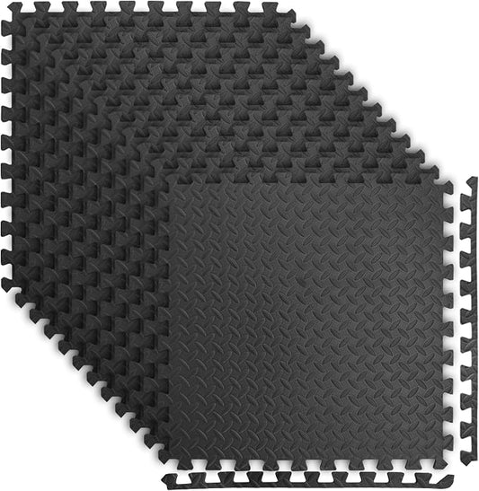 Art3d 48 Sq.Ft Eva Puzzle Exercise Mats, 1/2" Thick Foam Interlocking Tiles for Flooring, Workout, Gym Equipments, Pack of 12