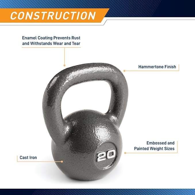 Marcy Hammertone Kettle Bells - 10 to 55 lbs. HKB Workout Weights