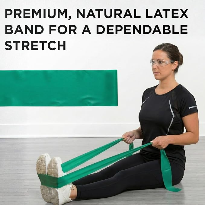 THERABAND Resistance Band, 50-Yard Roll, Latex Elastic Band for Exercise, Stretching, Physical Therapy, Yoga, Pilates, Home Workouts, Cut-to-Length, Color-Coded Levels
