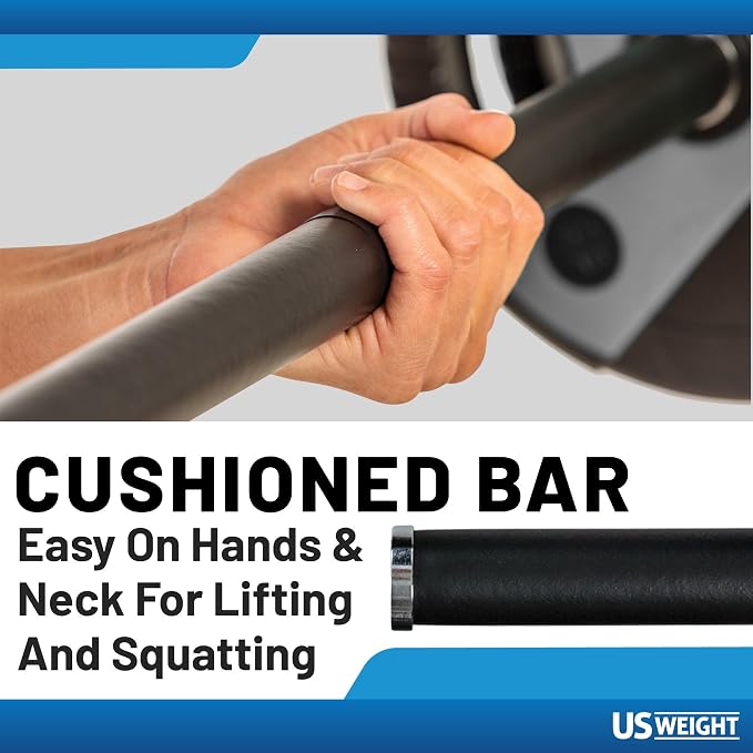 US Weight Weight Set for Home Gym - Barbell, Curl Bar or Multi-Use Options - Various Weight Options