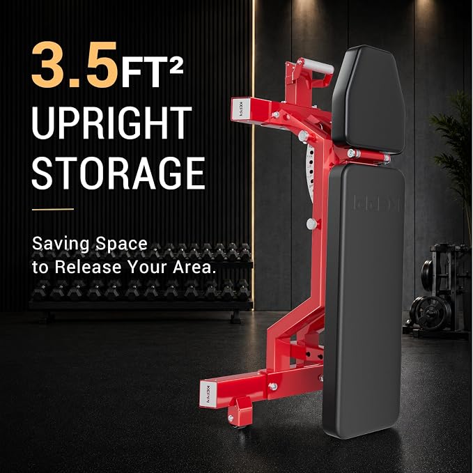 Keppi Fitness Bench6000 Weight Bench, Commercial Grade FID Workout Bench | 2200lb Flat Capacity, 11 Back&8 Seat Specialized Angles for Serious Lifters, 97lb Frame Weight with above 1 Gauge Support