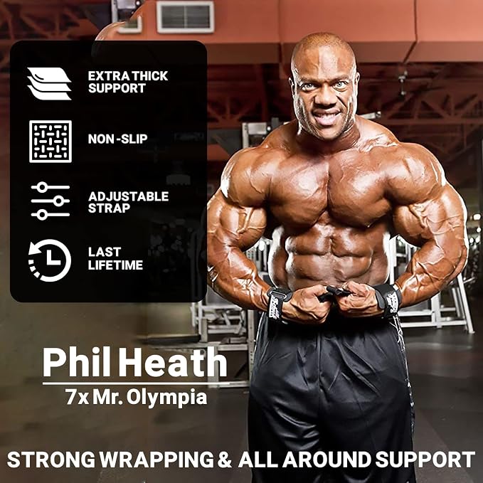Schiek Sports Model 1000-DLS Deluxe Dowel Lifting Straps