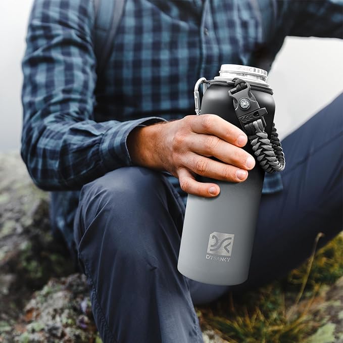DYSANKY Insulated Water Bottle with Portable Carrier Bag for Outdoor 40 oz