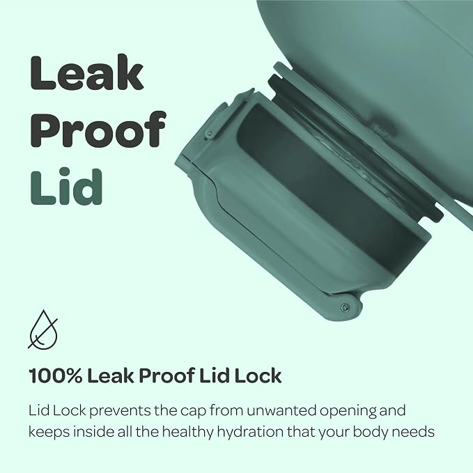 Hydracy 2.3L BPA-Free Tritan Plastic Water Bottle with Adjustable Shoulder Strap, Spill-Proof Lid, and Convenient Silicon Spout for Hydration on the Go | Leakproof,BPA Free,No Sweat Neoprene Sleeve,Carry Strap,Daily Intake Tracking for Fitness & Outdoors