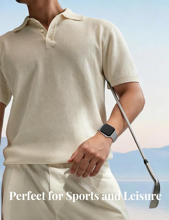 Patented Magnetic Silicone Sport Band for Apple Watch Bands for Women Men | Soft Silicone Solo Loop 40mm 38mm 41mm 44mm 45mm 42mm 49mm, Sport Strap for iWatch Series 11 10 9 8 7 6 5 4 3 2 1 SE Ultra