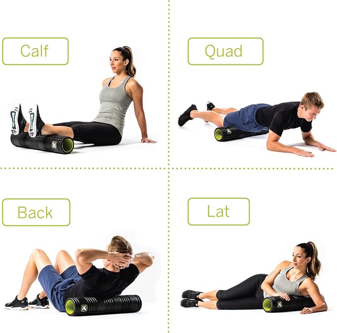 TriggerPoint Grid 2.0 Foam Roller for Deep Tissue Massage and Muscle Recovery, 26 Inch Multi-Density EVA with Hollow Core, Supports 500 Pounds, Black