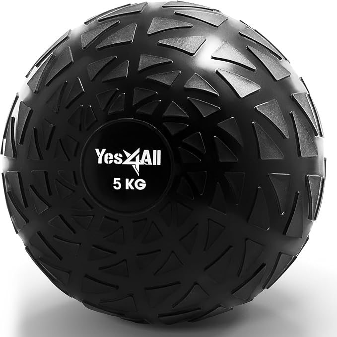 Yes4All FQ6L Slam Ball, Medicine Ball, Dynamic, 11.0 lbs (5 kg)
