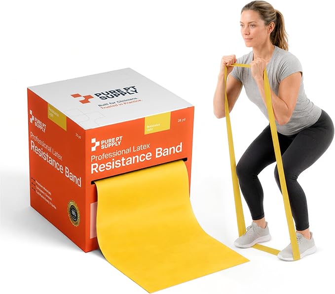 Pure PT Premium Latex Resistance Band – Elastic Exercise Bands | Premium latex resistance band for strength training, yoga & physical therapy | Elastic Workout Bands | Exercise Bands