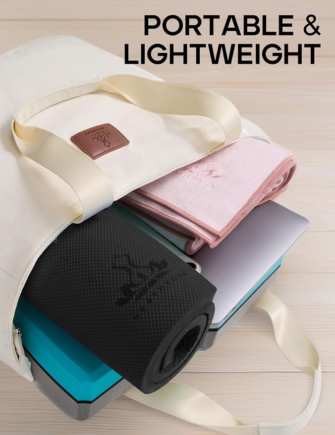 Heathyoga Yoga Knee Pads Cushion Non-Slip Yoga Mat Thick Yoga Accessories for Women Workout Pilates Kneeling Pads for Working out Exercise 26"x10"x0.5"