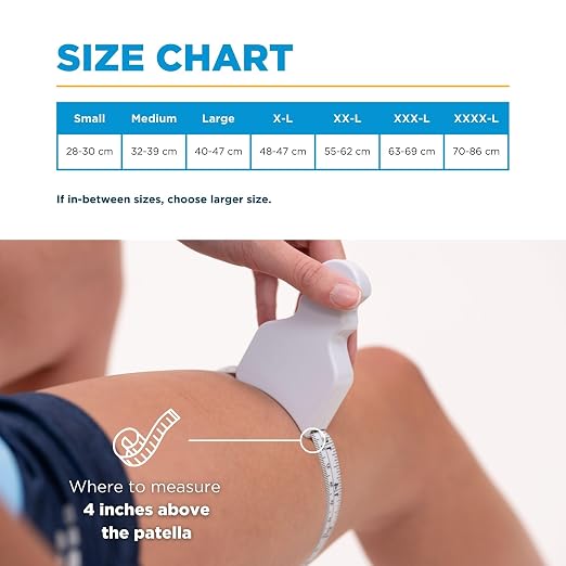 OrthoSleeve Knee Brace for ACL, MCL, Injury Recovery, Meniscus Tear, knee pain, aching knees, patellar tendonitis and arthritis (4XL, Black, Single)