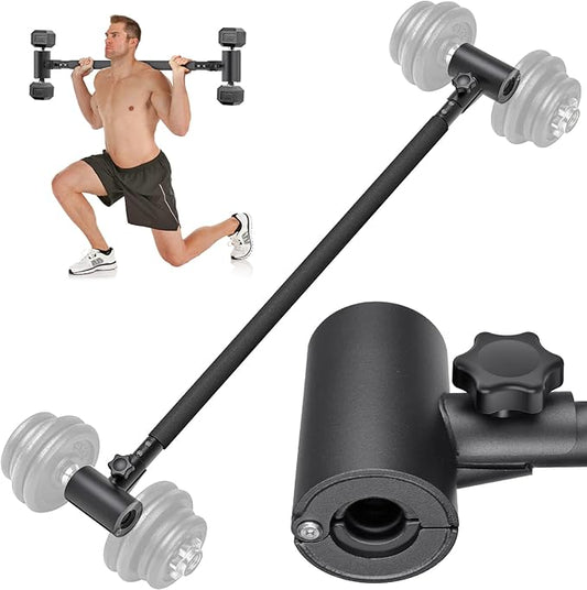 Kipika Adjustable Dumbbell to Barbell Converter - EZ Curling Bar Adapter - Versatile Weightlifting Equipment for Home Gym