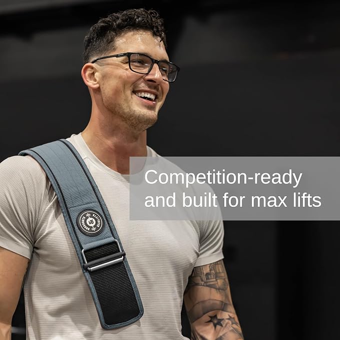 Weight Lifting Belt for Squats, Weightlifting Belt for Deadlifts - 4in Back Support for Bodybuilding | Powerlifting, Locking Metal Buckle, Weight Lifting Belts for Men - Quick Locking