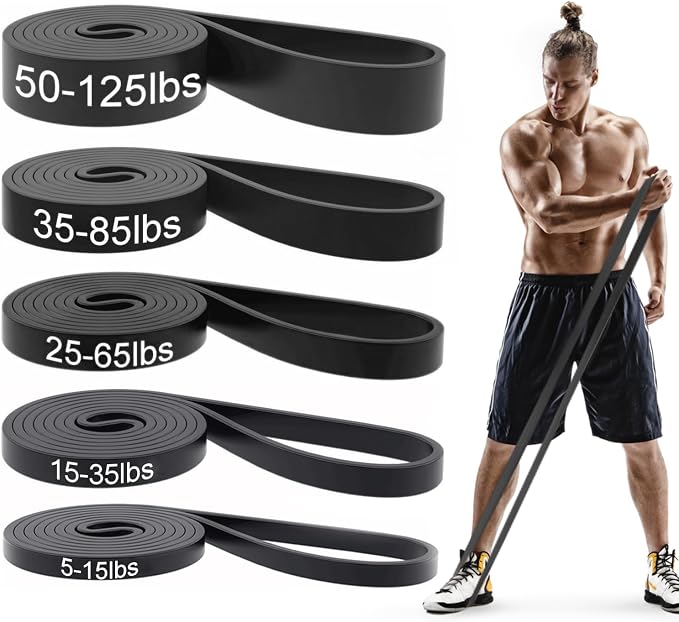 Pull Up Bands, Resistance Bands Set, Exercise Workout Bands for Men & Women, Ideal for Body Stretching, Physical Therapy and Muscle Training