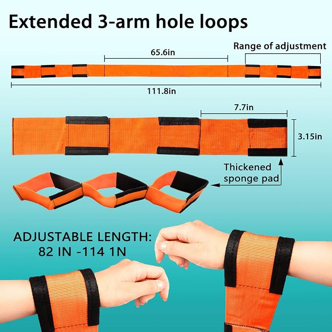 Moving Straps Upgrade Width, 2-Person Lifting and Moving System with Cotton Gloves, Lifting Wrist Straps for Moving Appliances, Furniture, Support up to 800lbs